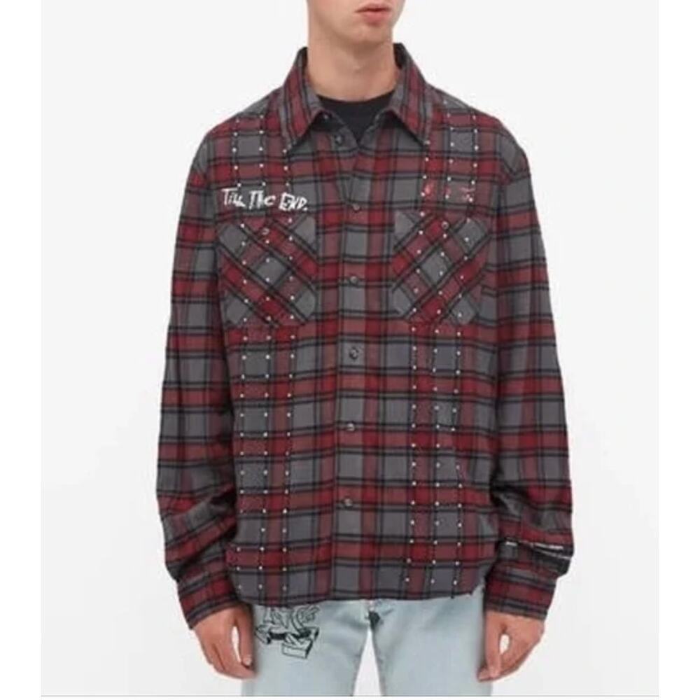 End. X Off-White "Till The End" Flannel Shirt XS